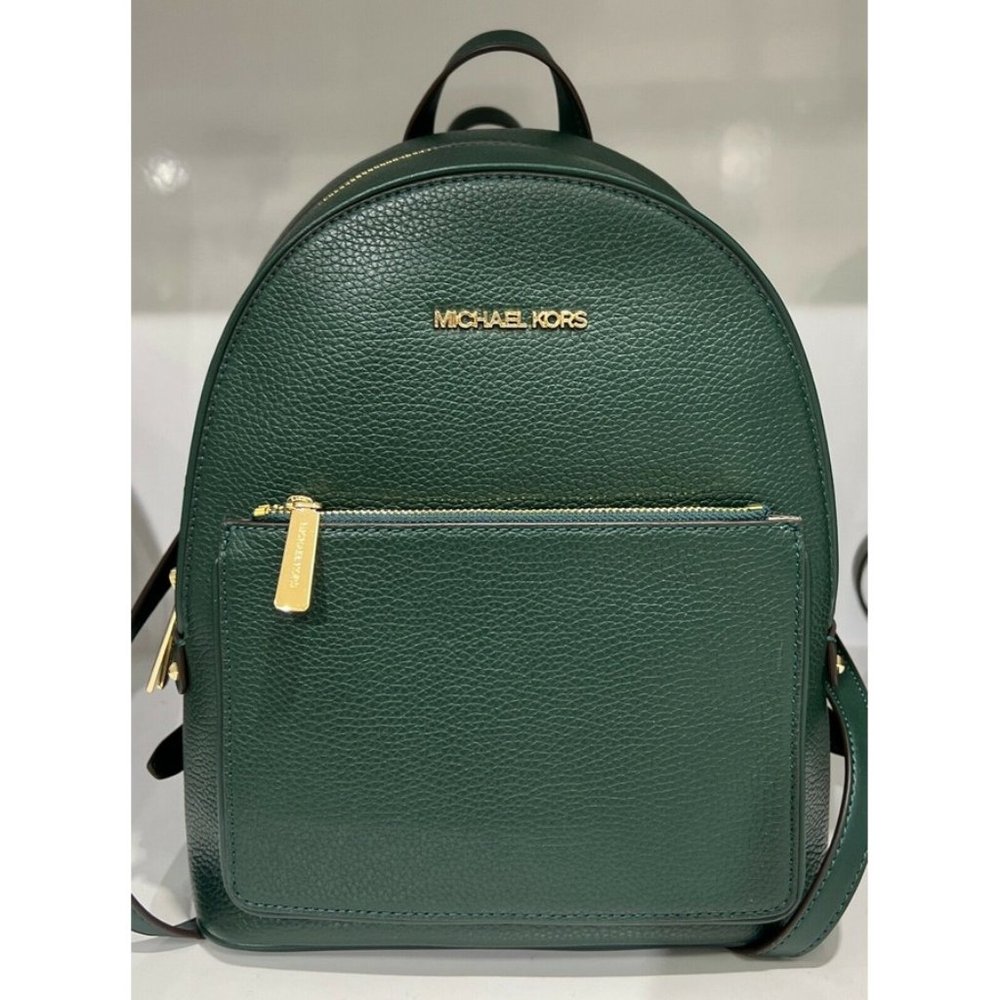 Michael Kors ADINA Pebbled Leather Medium Backpack, School Bag